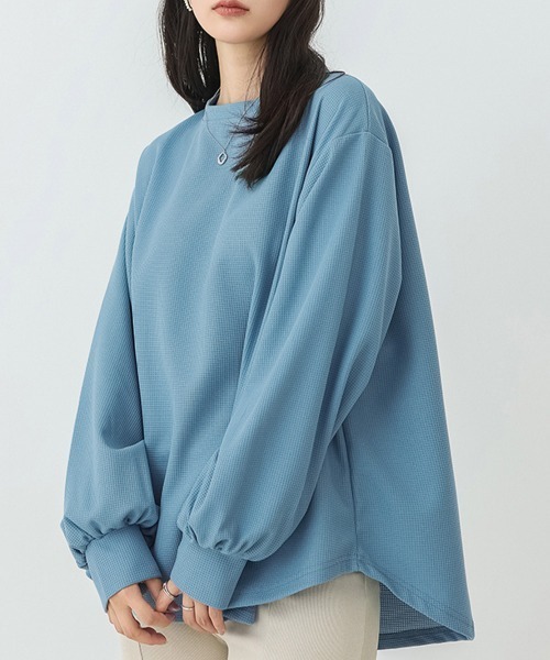 Miniministore(ミニミニストア)の「トレーナーレディーススウェットシャツ薄手(スウェット・レディース・グレー/ブラック/ブラウン/ホワイト/グリーン/イエロー/ベージュ/ブルー・FREE)」の7枚目の写真
