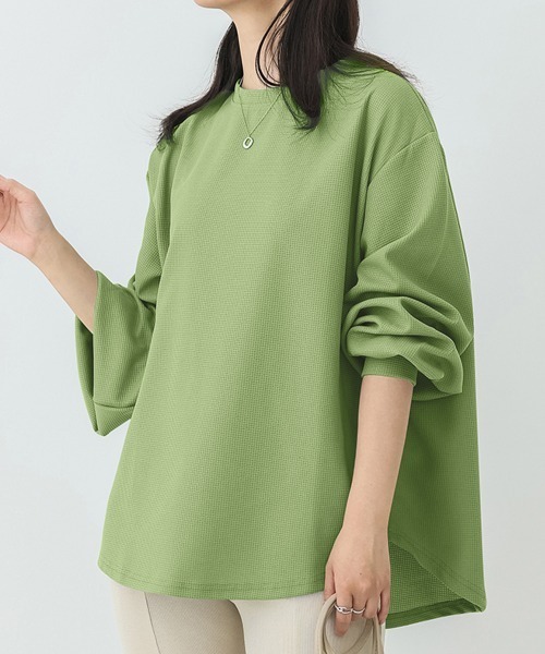 Miniministore(ミニミニストア)の「トレーナーレディーススウェットシャツ薄手(スウェット・レディース・グレー/ブラック/ブラウン/ホワイト/グリーン/イエロー/ベージュ/ブルー・FREE)」の6枚目の写真