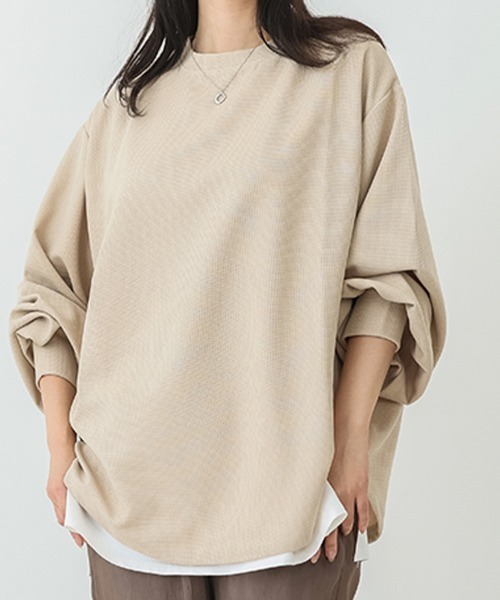Miniministore(ミニミニストア)の「トレーナーレディーススウェットシャツ薄手(スウェット・レディース・グレー/ブラック/ブラウン/ホワイト/グリーン/イエロー/ベージュ/ブルー・FREE)」の19枚目の写真