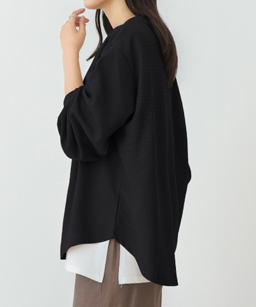 Miniministore(ミニミニストア)の「トレーナーレディーススウェットシャツ薄手(スウェット・レディース・グレー/ブラック/ブラウン/ホワイト/グリーン/イエロー/ベージュ/ブルー・FREE)」の16枚目の写真
