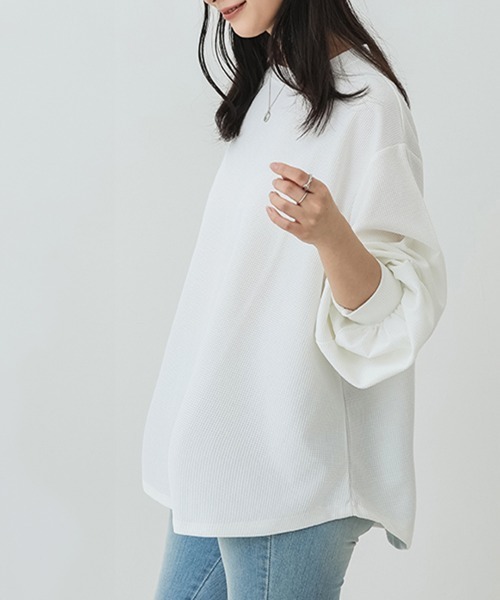 Miniministore(ミニミニストア)の「トレーナーレディーススウェットシャツ薄手(スウェット・レディース・グレー/ブラック/ブラウン/ホワイト/グリーン/イエロー/ベージュ/ブルー・FREE)」の17枚目の写真