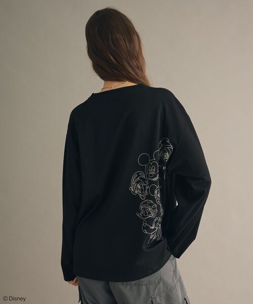 Disney(ディズニー)の「Disney/ディズニー バックサイドプリントTシャツ【ユニセックス】(Tシャツ/カットソー・レディース・ホワイト/ブラック・L/M)」の16枚目の写真
