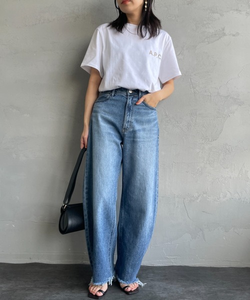 YANUK/ヤヌーク] LAURA カーブテーパードデニム（デニムパンツ