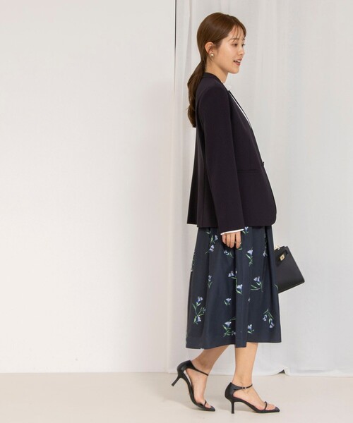 NOLLEY’S(ノーリーズ)の「ウォッシャブルフラワープリントスカート(スカート・レディース・ホワイト系その他4/ブルー系その他7・36/38)」の5枚目の写真
