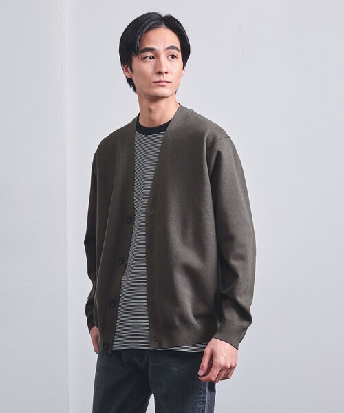 UNITED ARROWS（ユナイテッドアローズ）の「4シーズンズ ミラノリブ カーディガン ーウォッシャブルー（カーディガン/ボレロ・メンズ・ライトブルー/ダークグレー/ナチュラル・XL/L/S/M）」の22枚目の写真