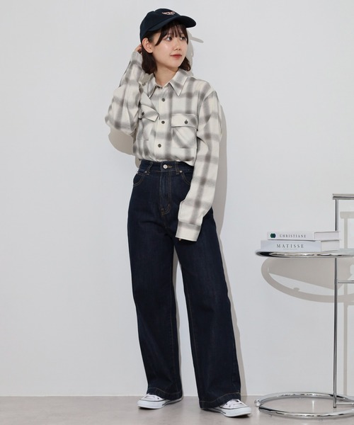 BIG MIKE（ビッグマイク）の「BIG MIKE Light Flannel Shirts ライトフランネル長袖シャツ（シャツ/ブラウス・メンズ・ブラック×レッド/ブラック×グレー/ホワイト/ネイビー・XL/L/M）」の8枚目の写真