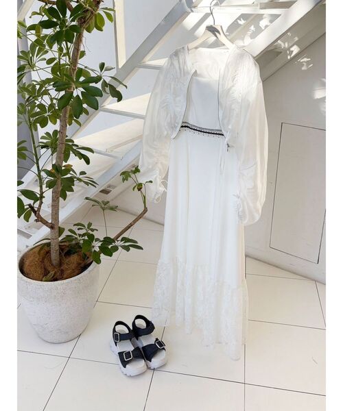 MERCURYDUO(マーキュリーデュオ)の「ダブルベルトスポサン(サンダル・レディース・オフホワイト/インディゴブルー/ブラック・36/38)」の9枚目の写真