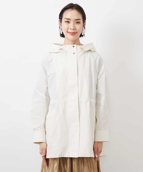 MICHEL KLEIN(ミッシェル・クラン)の「フード付きオーバーサイズコート(その他アウター・レディース・ブラック/アイボリー・38)」の11枚目の写真