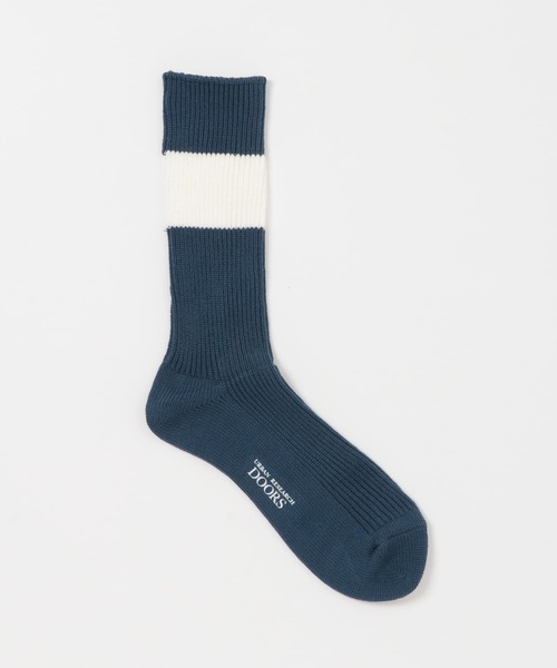 URBAN RESEARCH DOORS（アーバンリサーチドアーズ）の「『別注』Anonymous Ism×DOORS　シックストライプクルー（ソックス/靴下・メンズ・イエロー/ネイビー/ブラック・-）」の9枚目の写真