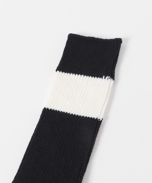 URBAN RESEARCH DOORS（アーバンリサーチドアーズ）の「『別注』Anonymous Ism×DOORS　シックストライプクルー（ソックス/靴下・メンズ・イエロー/ネイビー/ブラック・-）」の4枚目の写真