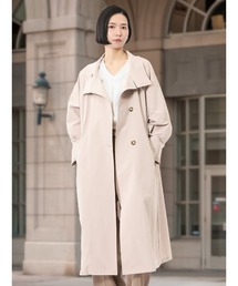 m.f.editorialエムエフエディトリアル／トレンチコート　ベージュ【M】 m.f.editorial｜エムエフエディトリアルのトレンチコート通販
