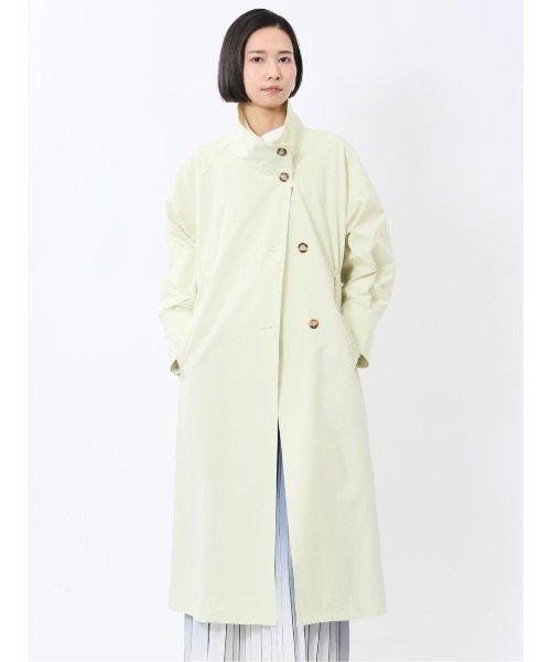 m.f.editorial（エムエフエディトリアル）の「【2WAY】m.f.エディトリアル レディース ストレッチ トレンチコート（トレンチコート・レディース・ベージュ/クリーム・MEDIUM/LARGE）」の2枚目の写真