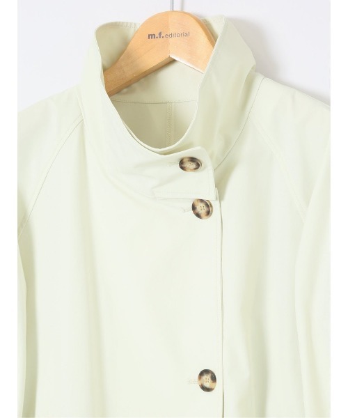 m.f.editorial（エムエフエディトリアル）の「【2WAY】m.f.エディトリアル レディース ストレッチ トレンチコート（トレンチコート・レディース・ベージュ/クリーム・MEDIUM/LARGE）」の4枚目の写真