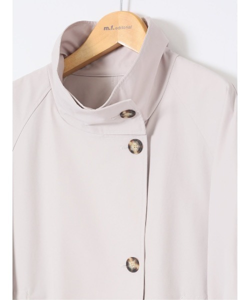 m.f.editorial（エムエフエディトリアル）の「【2WAY】m.f.エディトリアル レディース ストレッチ トレンチコート（トレンチコート・レディース・ベージュ/クリーム・MEDIUM/LARGE）」の13枚目の写真