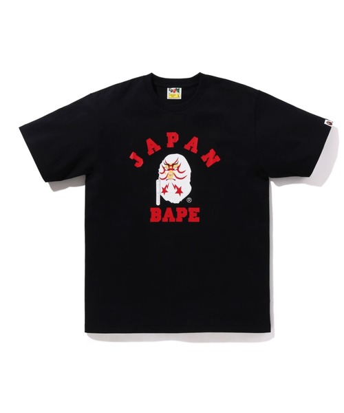 A BATHING APE JAPAN Tシャツ ブラック KABUKI TEE A Bathing Ape Men Japan Culture Kabuki Tee black