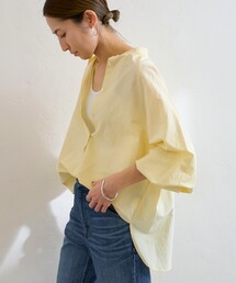 コットンシルクブラウス