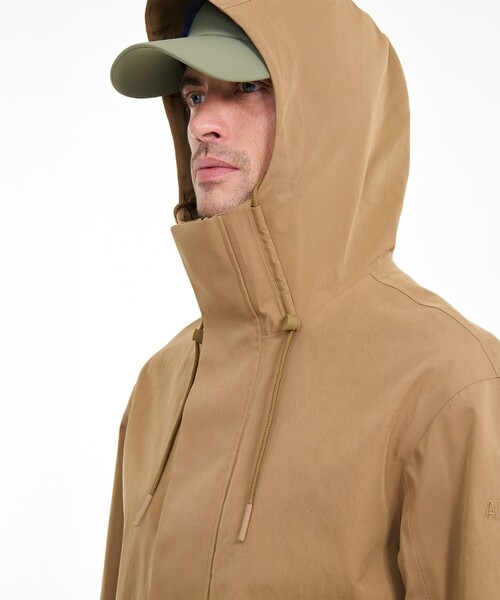 セール】MTD防水 透湿 フーデッドミドル丈ジャケット /マウンテン