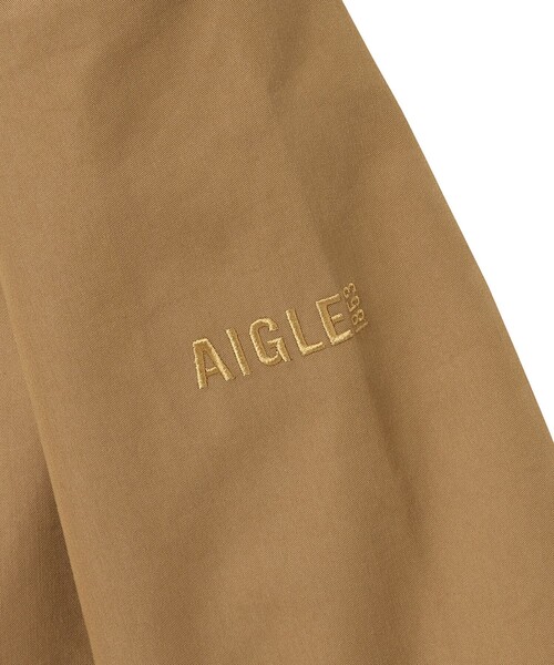 AIGLE(エーグル)の「MTD防水 透湿 フーデッドミドル丈ジャケット /マウンテンパーカー(マウンテンパーカー・メンズ・ブラック/キャメル・L/S/M/XL)」の17枚目の写真