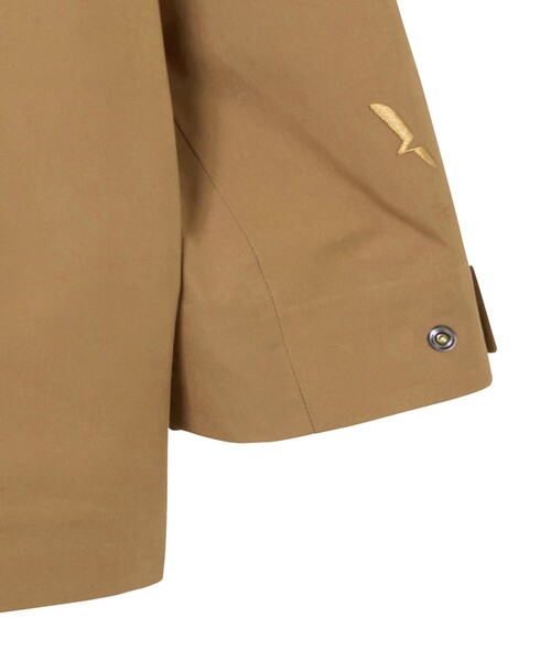 AIGLE(エーグル)の「MTD防水 透湿 フーデッドミドル丈ジャケット /マウンテンパーカー(マウンテンパーカー・メンズ・ブラック/キャメル・L/S/M/XL)」の21枚目の写真