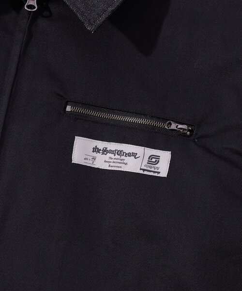 Sourcream(サワークリーム)の「セットアップ対応【Sourcream/サワークリーム】ツイルジップブルゾン(ブルゾン・メンズ・ブラック/チャコールグレー/ベージュ・FREE)」の22枚目の写真
