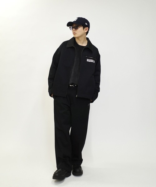 Sourcream(サワークリーム)の「セットアップ対応【Sourcream/サワークリーム】ツイルジップブルゾン(ブルゾン・メンズ・ブラック/チャコールグレー/ベージュ・FREE)」の5枚目の写真