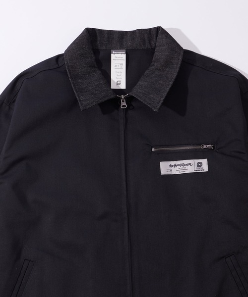 Sourcream(サワークリーム)の「セットアップ対応【Sourcream/サワークリーム】ツイルジップブルゾン(ブルゾン・メンズ・ブラック/チャコールグレー/ベージュ・FREE)」の10枚目の写真