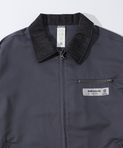 Sourcream(サワークリーム)の「セットアップ対応【Sourcream/サワークリーム】ツイルジップブルゾン(ブルゾン・メンズ・ブラック/チャコールグレー/ベージュ・FREE)」の16枚目の写真