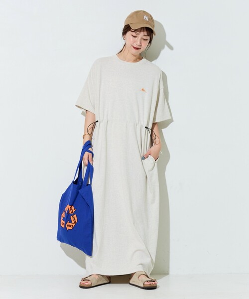 FREAK'S STORE(フリークスストア)の「限定展開 KELTY × FREAK'S STORE/ケルティ 別注 ウエスト ドローコード ワンピース(ワンピース・レディース・ブラック/杢グレー/オリーブ/ネイビー・MEDIUM/SMALL)」の2枚目の写真