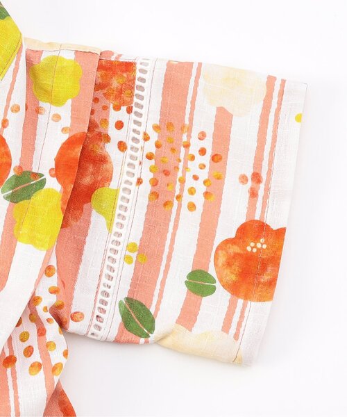 Ampersand（アンパサンド）の「【ジュニア対応】夏のおめかしフリル甚平（浴衣・キッズ・ラベンダー/ネイビー/ピンク/レッド・80/90/100/110/120/130/140）」の14枚目の写真