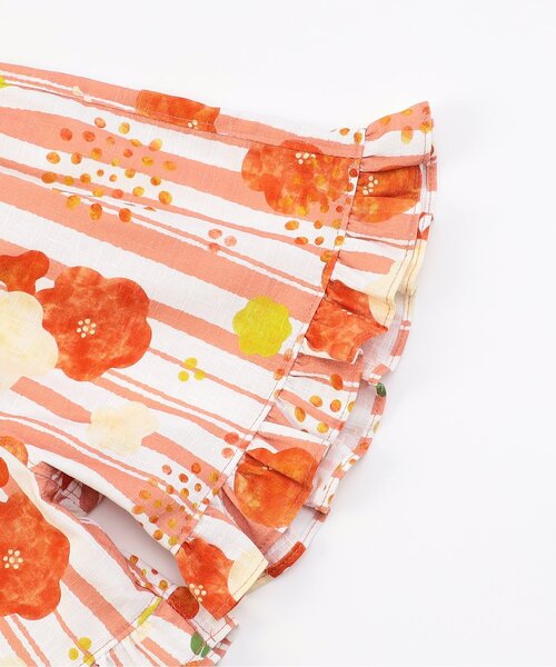 Ampersand（アンパサンド）の「【ジュニア対応】夏のおめかしフリル甚平（浴衣・キッズ・ラベンダー/ネイビー/ピンク/レッド・80/90/100/110/120/130/140）」の18枚目の写真