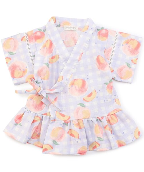 Ampersand（アンパサンド）の「【ジュニア対応】夏のおめかしフリル甚平（浴衣・キッズ・ラベンダー/ネイビー/ピンク/レッド・80/90/100/110/120/130/140）」の19枚目の写真