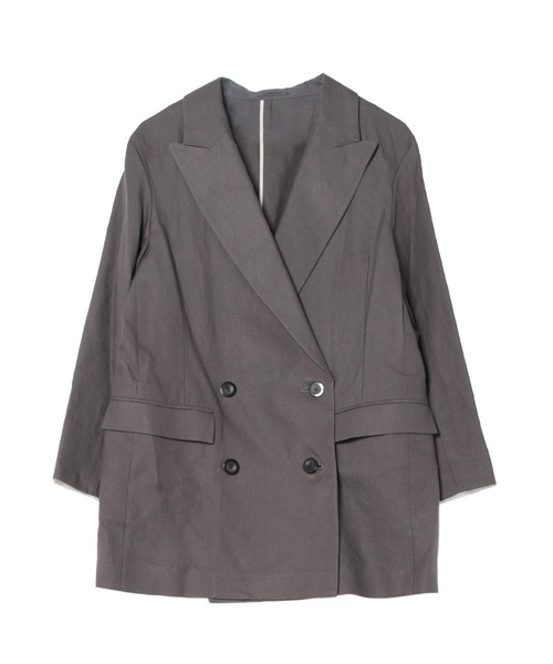 DRESSLAVE(ドレスレイブ)の「B7 / big double jacket(ビッグダブルジャケット)(テーラードジャケット・レディース・グレー/チャコールグレー・38)」の2枚目の写真