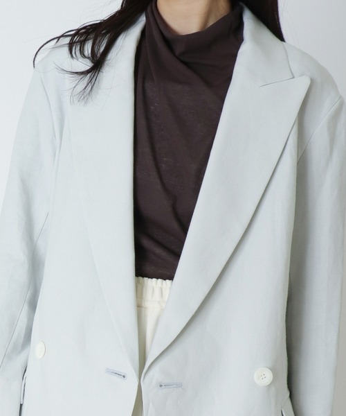 DRESSLAVE(ドレスレイブ)の「B7 / big double jacket(ビッグダブルジャケット)(テーラードジャケット・レディース・グレー/チャコールグレー・38)」の4枚目の写真