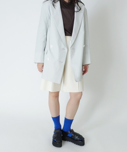 DRESSLAVE(ドレスレイブ)の「B7 / big double jacket(ビッグダブルジャケット)(テーラードジャケット・レディース・グレー/チャコールグレー・38)」の6枚目の写真