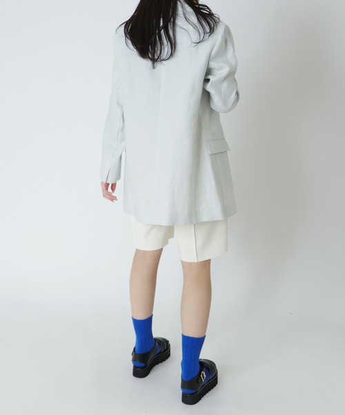 DRESSLAVE(ドレスレイブ)の「B7 / big double jacket(ビッグダブルジャケット)(テーラードジャケット・レディース・グレー/チャコールグレー・38)」の8枚目の写真