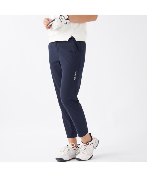 FILA GOLF(フィラゴルフ )の「FILA GOLF/フィラ ゴルフ ゴルフウェア ストレッチ 接触冷感 9分丈 クロップドパンツ ロングパンツ(その他パンツ・レディース・ブラック/ライトグレー/ホワイト/ネイビー・M/LL/L)」の4枚目の写真