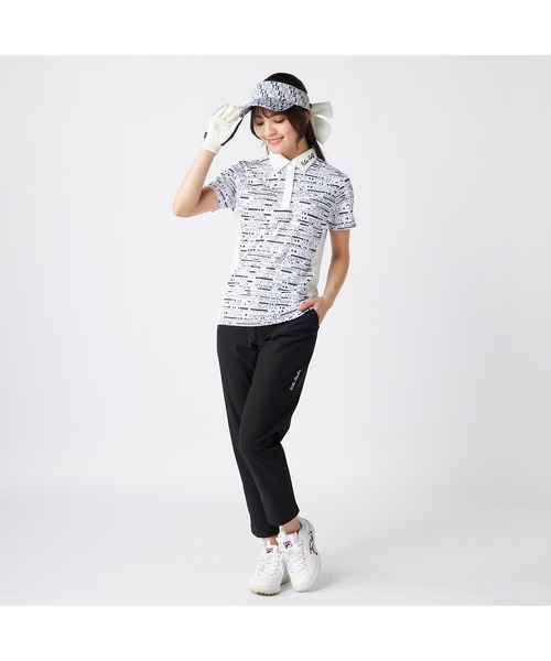 FILA GOLF(フィラゴルフ )の「FILA GOLF/フィラ ゴルフ ゴルフウェア ストレッチ 接触冷感 9分丈 クロップドパンツ ロングパンツ(その他パンツ・レディース・ブラック/ライトグレー/ホワイト/ネイビー・M/LL/L)」の16枚目の写真