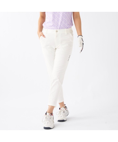 FILA GOLF(フィラゴルフ )の「FILA GOLF/フィラ ゴルフ ゴルフウェア ストレッチ 接触冷感 9分丈 クロップドパンツ ロングパンツ(その他パンツ・レディース・ブラック/ライトグレー/ホワイト/ネイビー・M/LL/L)」の5枚目の写真