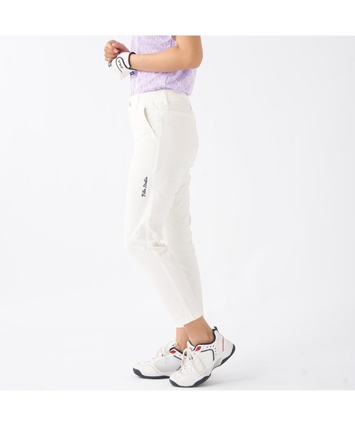 FILA GOLF(フィラゴルフ )の「FILA GOLF/フィラ ゴルフ ゴルフウェア ストレッチ 接触冷感 9分丈 クロップドパンツ ロングパンツ(その他パンツ・レディース・ブラック/ライトグレー/ホワイト/ネイビー・M/LL/L)」の6枚目の写真