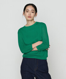 K.T KIYOKO TAKASE | コットンシルク クルーネックプルオーバー(ニット/セーター)