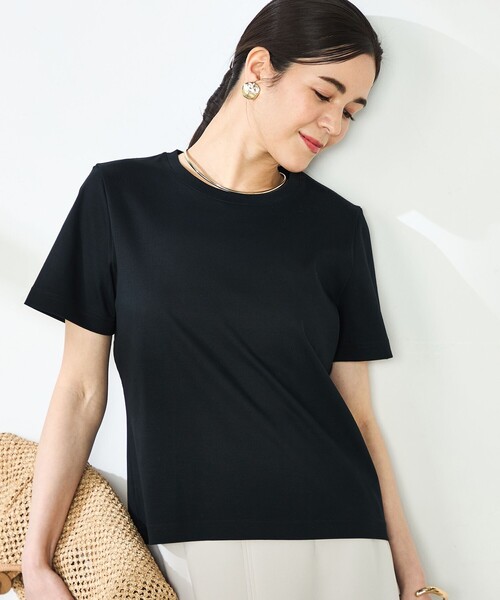 NOLLEY'S Sophi W&W チャコールグレー半袖Tシャツ通勤にお仕事に セール】W&W ノースリーブプルオーバーカットソー（Tシャツ