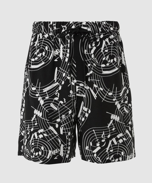 TAKAHIROMIYASHITATheSoloIst.(タカヒロミヤシタザソロイスト)の「hawaiian shorts.(music note)(その他パンツ・メンズ・ブラック×ホワイト/ホワイト×ブラック・46/48)」の2枚目の写真
