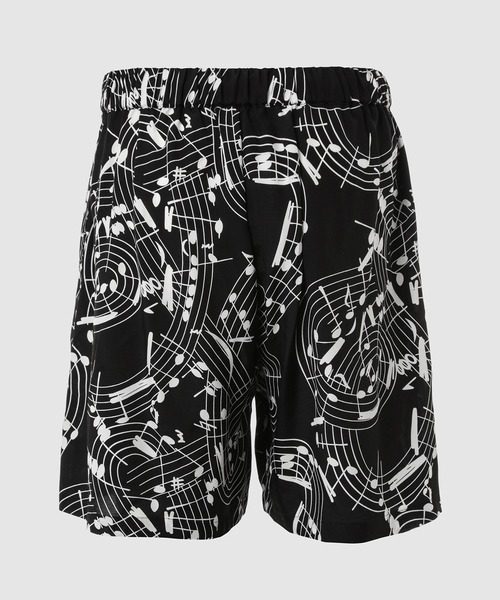 TAKAHIROMIYASHITATheSoloIst.(タカヒロミヤシタザソロイスト)の「hawaiian shorts.(music note)(その他パンツ・メンズ・ブラック×ホワイト/ホワイト×ブラック・46/48)」の4枚目の写真