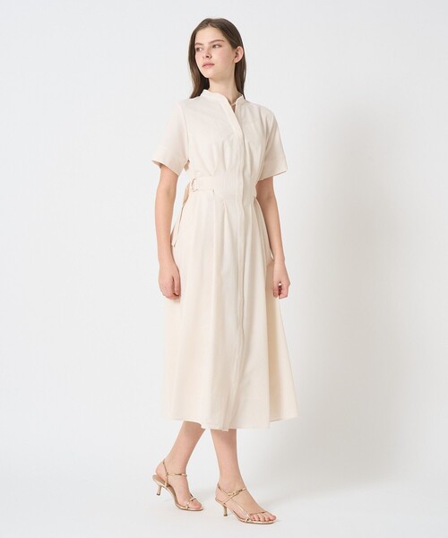 ANAYI（アナイ）の「サッカーストレッチサイドベルト ワンピース（ワンピース・レディース・ベージュ系その他/トップグレー/ホワイト/ネイビー・38/36/34）」の22枚目の写真