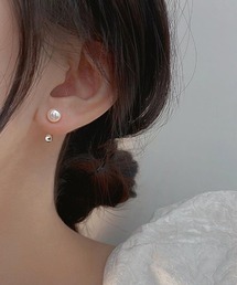 Forcement（フォースメント）の「こなれた雰囲気の出るシンプルな一粒パールピアス（ピアス（両耳用））」
