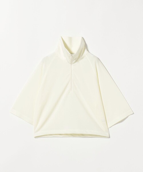 【新品タグ付】ASTRAET コットンショートジャケット ホワイト ¥25300 セール】＜ASTRAET＞ハーフジップ ハイネックカットソー（T