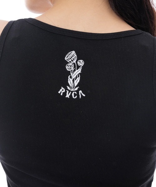 RVCA(ルーカ)の「RVCA レディース HENRY TANK TOP タンクトップ 【2025年春夏モデル】/ルーカクロップド丈タンクトップ(タンクトップ・レディース・ホワイト/ブラック・SMALL/MEDIUM)」の12枚目の写真