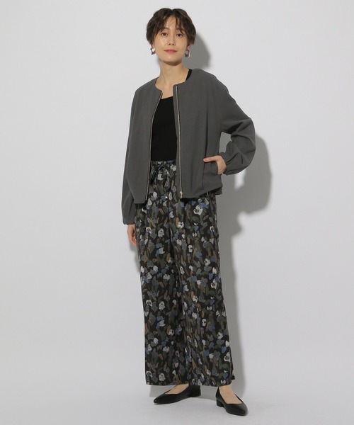 Elura(エルーラ)の「リネン混ブルゾン/316571(ブルゾン・レディース・ライトベージュ/チャコールグレー・LARGE/MEDIUM)」の9枚目の写真