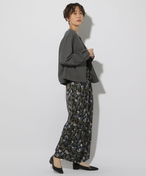 Elura(エルーラ)の「リネン混ブルゾン/316571(ブルゾン・レディース・ライトベージュ/チャコールグレー・LARGE/MEDIUM)」の11枚目の写真