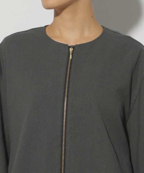 Elura(エルーラ)の「リネン混ブルゾン/316571(ブルゾン・レディース・ライトベージュ/チャコールグレー・LARGE/MEDIUM)」の20枚目の写真